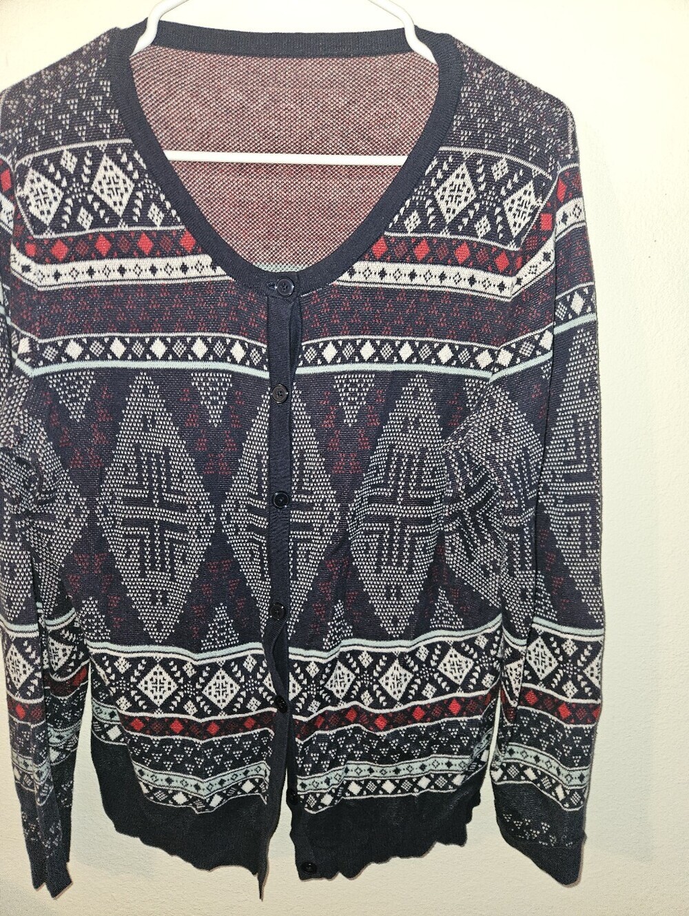 Target Brand Womans 100% Cotton Multicolored Cardigan